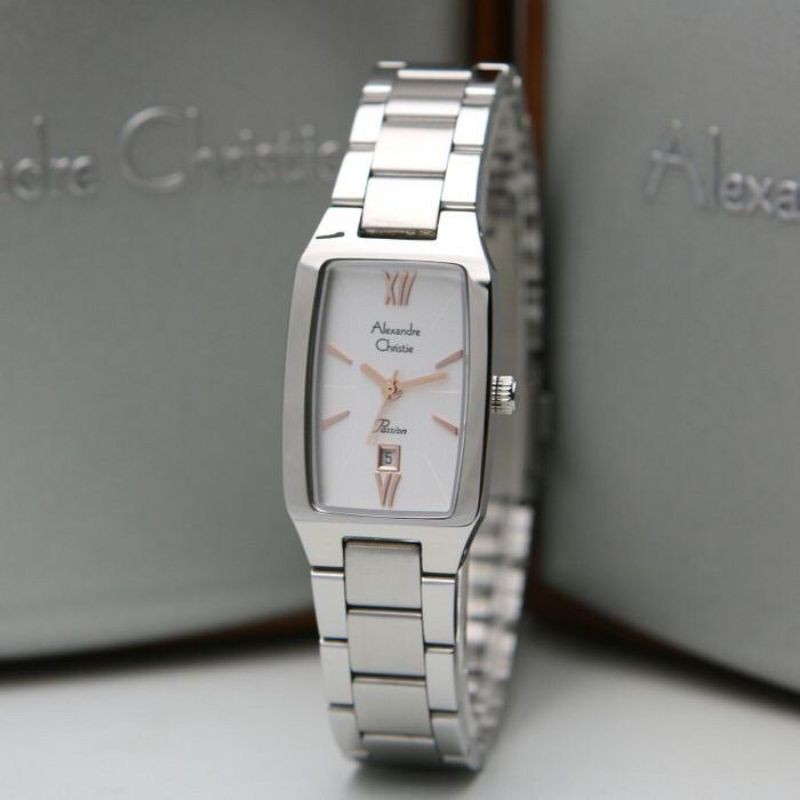 JAM TANGAN ALEXANDER CHRISTIE WANITA AC 2455 SILVER