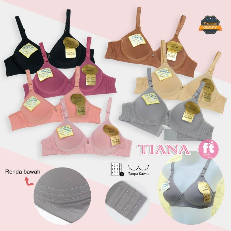 BH TIANA | BRA POLOS TANPA KAWAT / BH POLOS