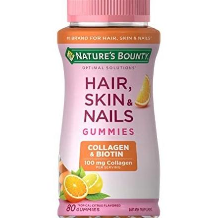 Natures Bounty Biotin Gummies Hair, skin & nails