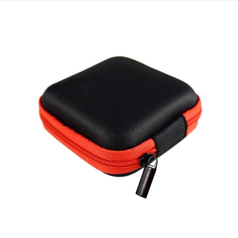 {LUCKID}1X Mini Storage Bag Pouch Hard Case for Earphone Headphone Earbuds SD/TF Cards