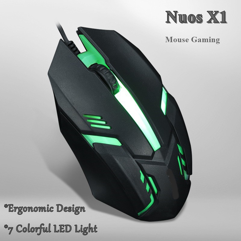 Mouse Gaming Nuos X1 Original Shopee Indonesia