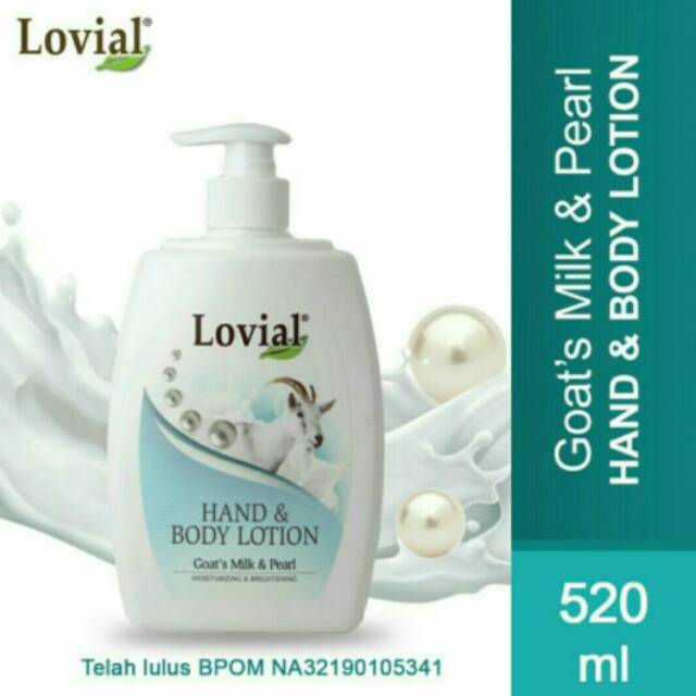 LOVIAL GOATS MILK &PEARL HAND & BODY LOTION