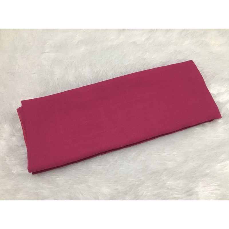 Selendang Sifon Halus / Selendang Chiffon Bali / Senteng Bali (2,4 meter)-Pink