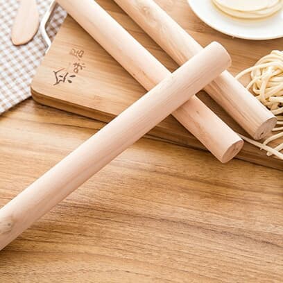 ROLLING PIN KAYU PENGGILAS ADONAN KUE 40CM