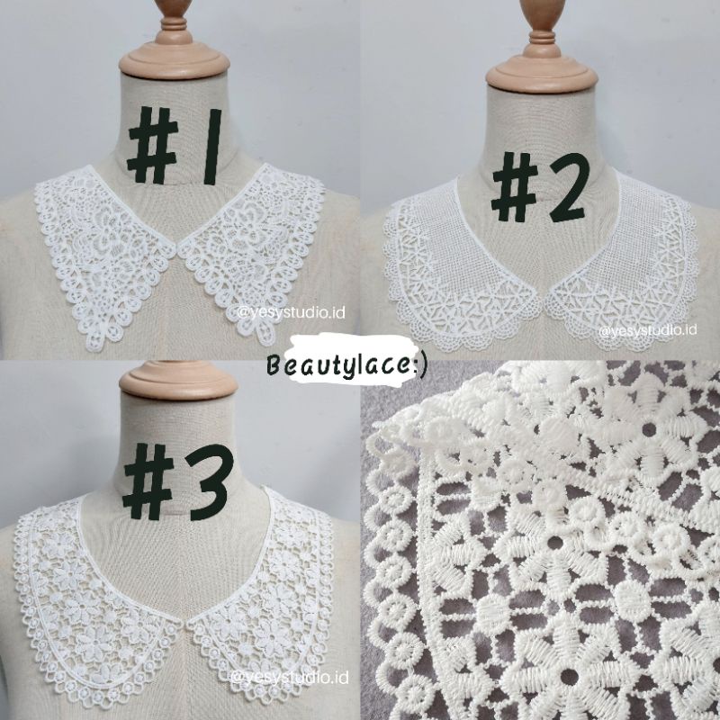 Aplikasi Renda,Renda Kerah, Bordir Kerah,Kerah Jahit Baju