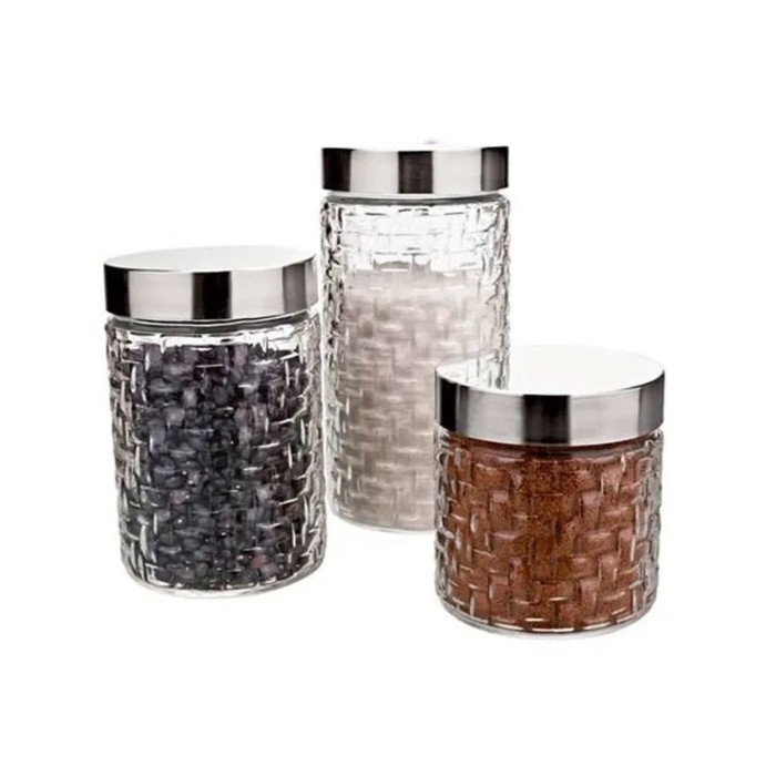 KRISHOME SET TOPLES KACA 3PCS