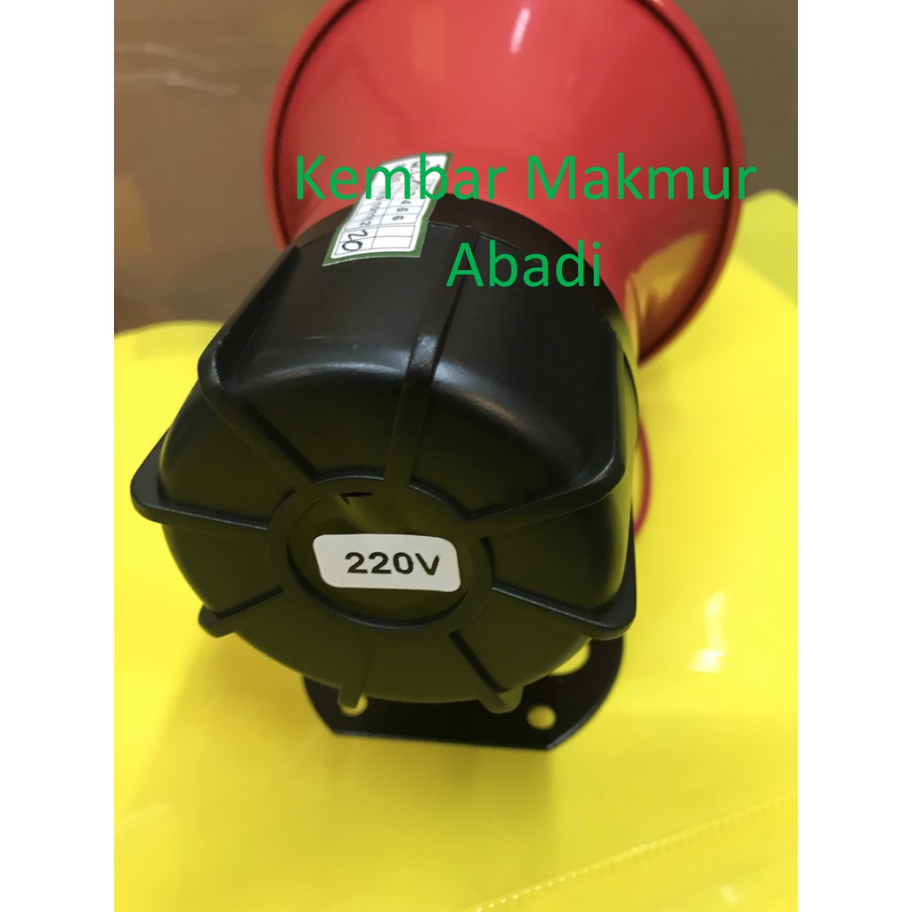 Electronic Siren PW-235 Alarm Sirene / ALARM SIRENE / WARNING ALARM / Safety Alarm PW235 Merah