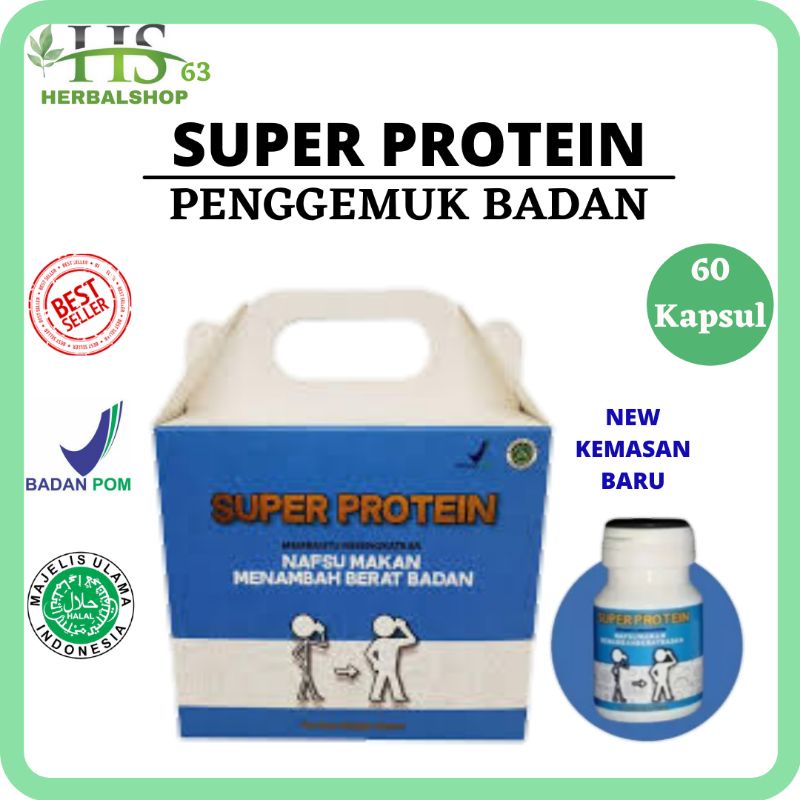 Super Protein Penggemuk Badan Weight gain Vitamin Otak Anak Bpom Permanen
