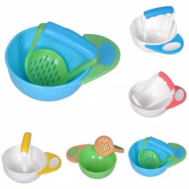 Grinder masher bowl Baby Food Maker mangkuk penggiling penghalus MPASI makanan bayi