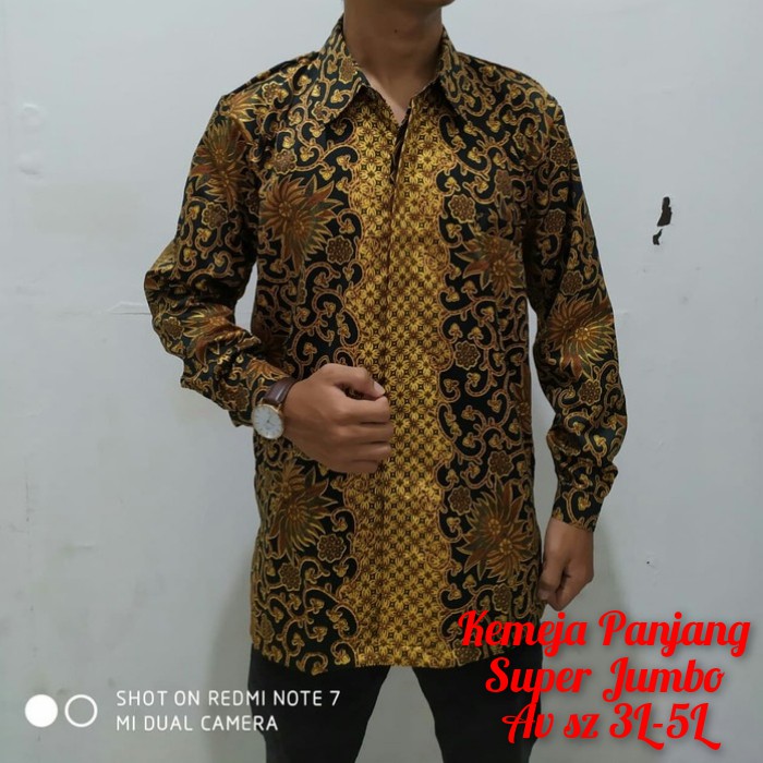 SB Collection Atasan Kemeja Dedi Modern Batik Lengan Panjang Pria