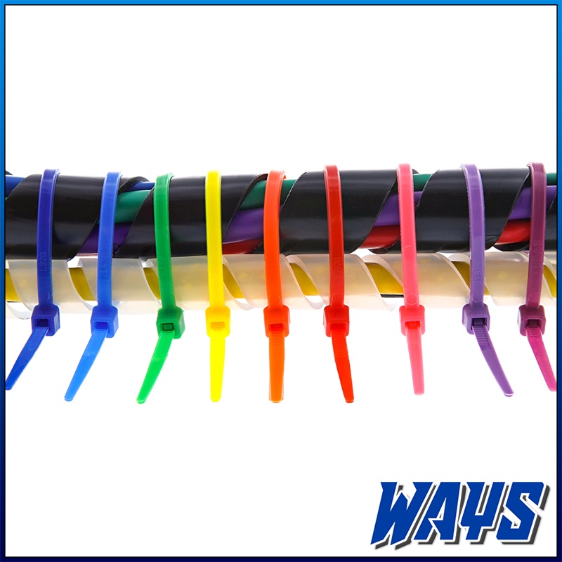 [Z111] Kabel Ties Kabel Tis Cable Tis Hitam Putih Warna Warni Isi 100pcs