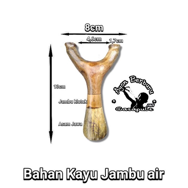 Ketapel OTT dari bahan kayu JAMBU AIR/Ayon Catapult