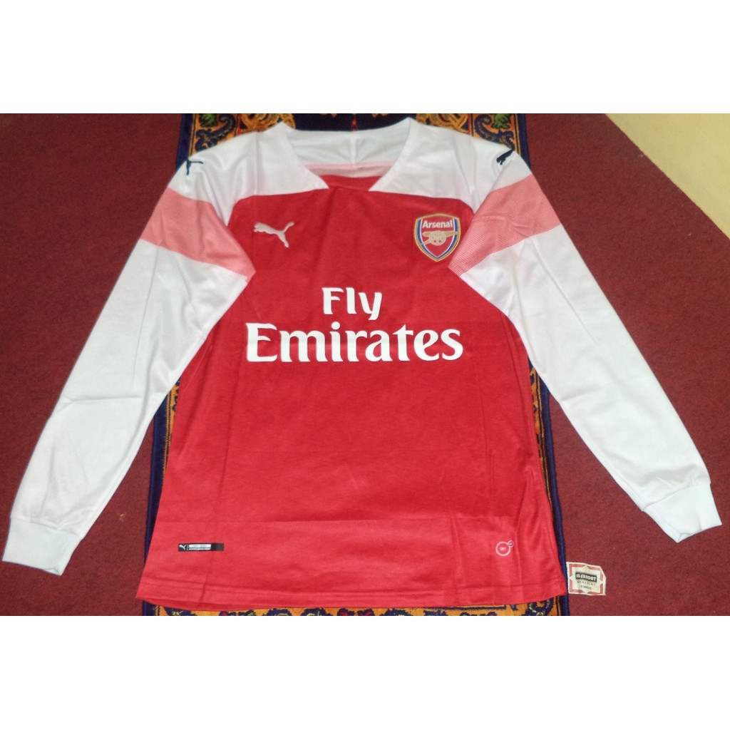 Jersey Arsenal Home 18/19 lengan Panjang Retro
