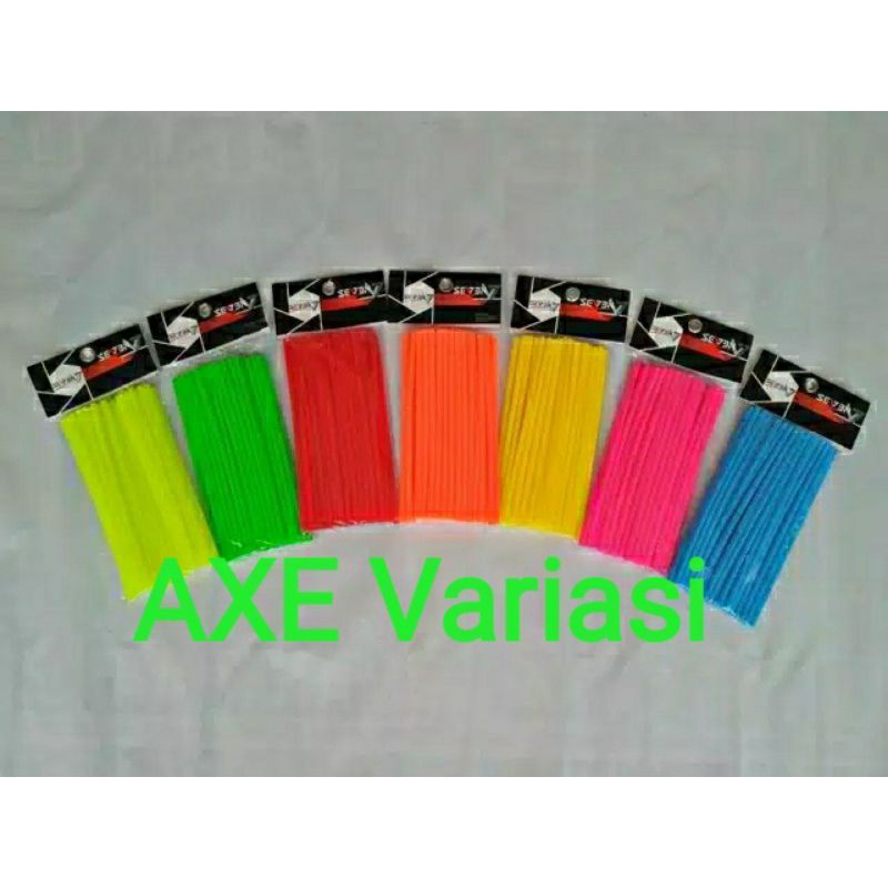 cover pipet sedotan jari jari warna 24cm dan 17cm