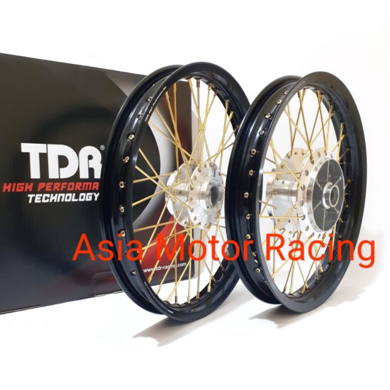 Paketan Velg TDR Racing 140 160 185 ring 17 Sepaket Vixion Old Mx king Vixion new Nvl Nva rx king  M