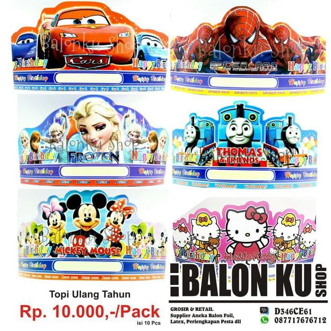 super sale Topi Ulang Tahun Tayo / Topi Ultah Tayo / Topi Pesta Tayo ready stock