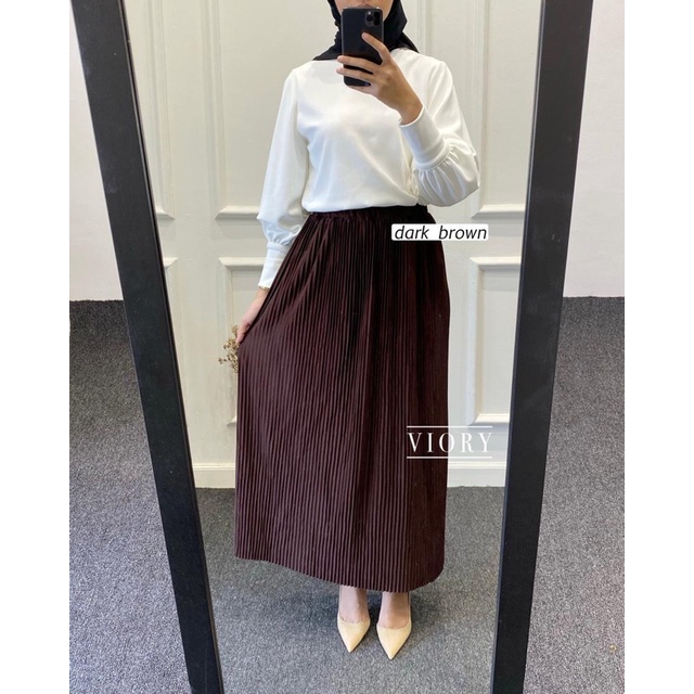 ROK PLISKET LIDI-DARK BROWN