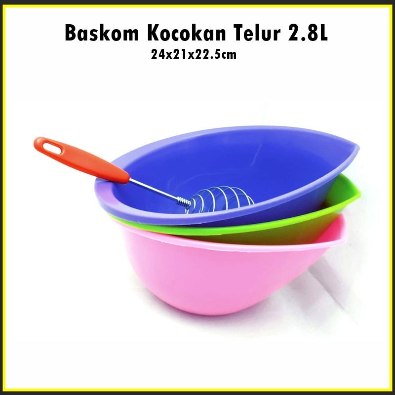 Baskom Kocokan Telur 2.8L