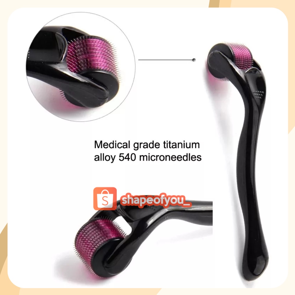 Dermaroller Derma Roller Untuk Rambut Muka Wajah Bopeng