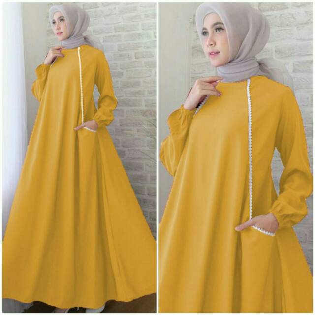 gamis Maxi dress carlen syarii [real pic]