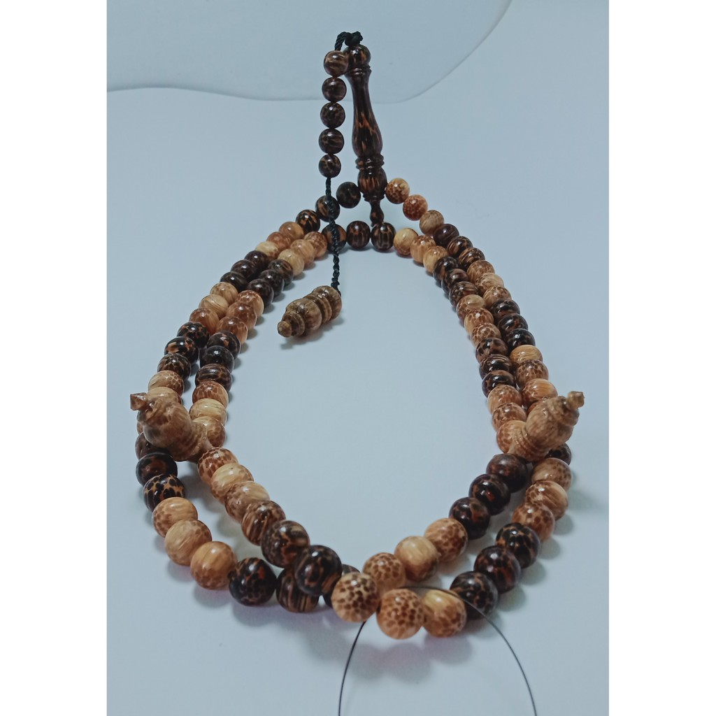 Tasbeh Kayu Bertuah Liwung + Nibung 8mm