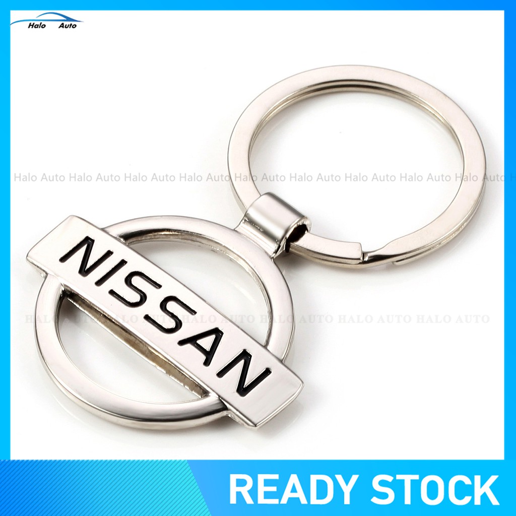 Gantungan Kunci Mobil 3D Logo Nissan Bahan Stainless Steel