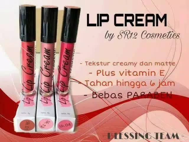 LIP CREAM SR12 / Lip cream matte SR12 / lip cream moist sr12 / matte  Cosmetic SR12