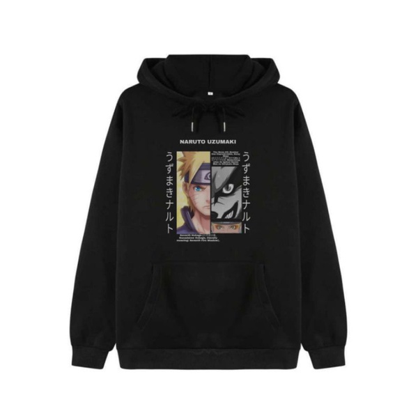 hoodie anime naruto uzumaki ready size S M L XL XXL XXXL XXXXL anak tanggung sampai bigsize