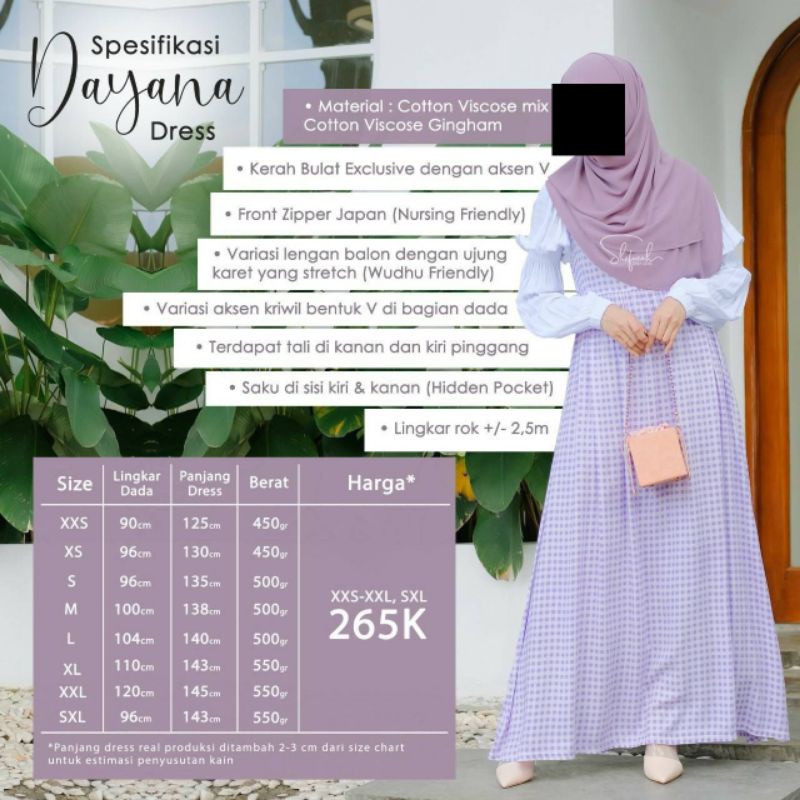 BAJU KOREA HALAL (DAYANA DRESS ORIGINAL BY SHOFWAH)