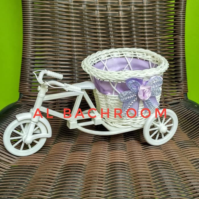 TERBARU POT KERANJANG SEPEDA PLASTIK - UNGU BERKUALITAS