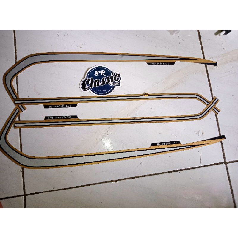 striping sticker yamaha rx100 ori nos berkode