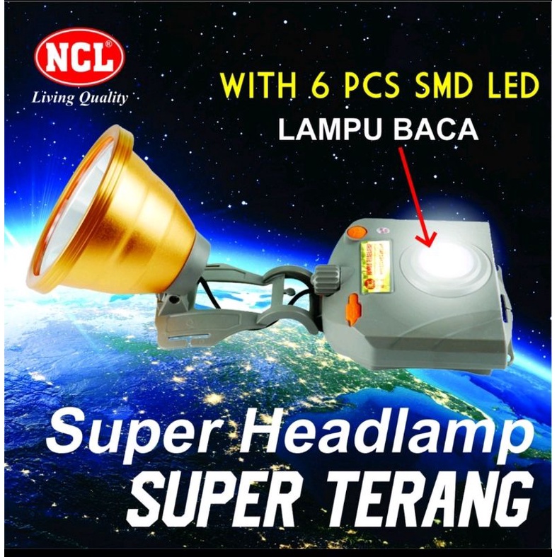 BACA SEBELUM BELI TIDAK ADA GARANSI HARAP BACA senter kepala nc 980 150 watt ncl ( ga ada garansi da