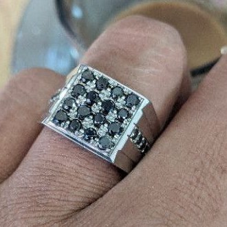 CINCIN COWO BERLIAN HITAM / CINCIN PRIA BERLIAN HITAM / CINCIN PERAK COWO