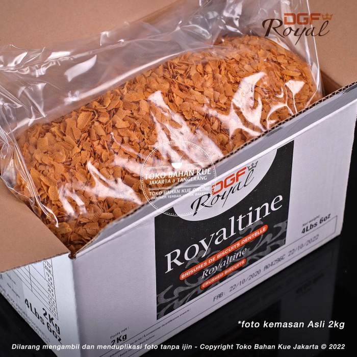 

DGF La Royaltine Crunchy Flakes 500gr Waffle Crunch Remah Cake Topping