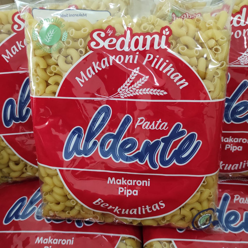 

SEDANI Makaroni Pipa Kemasan 1Kg Macaroni Rebus Pasta Aldente