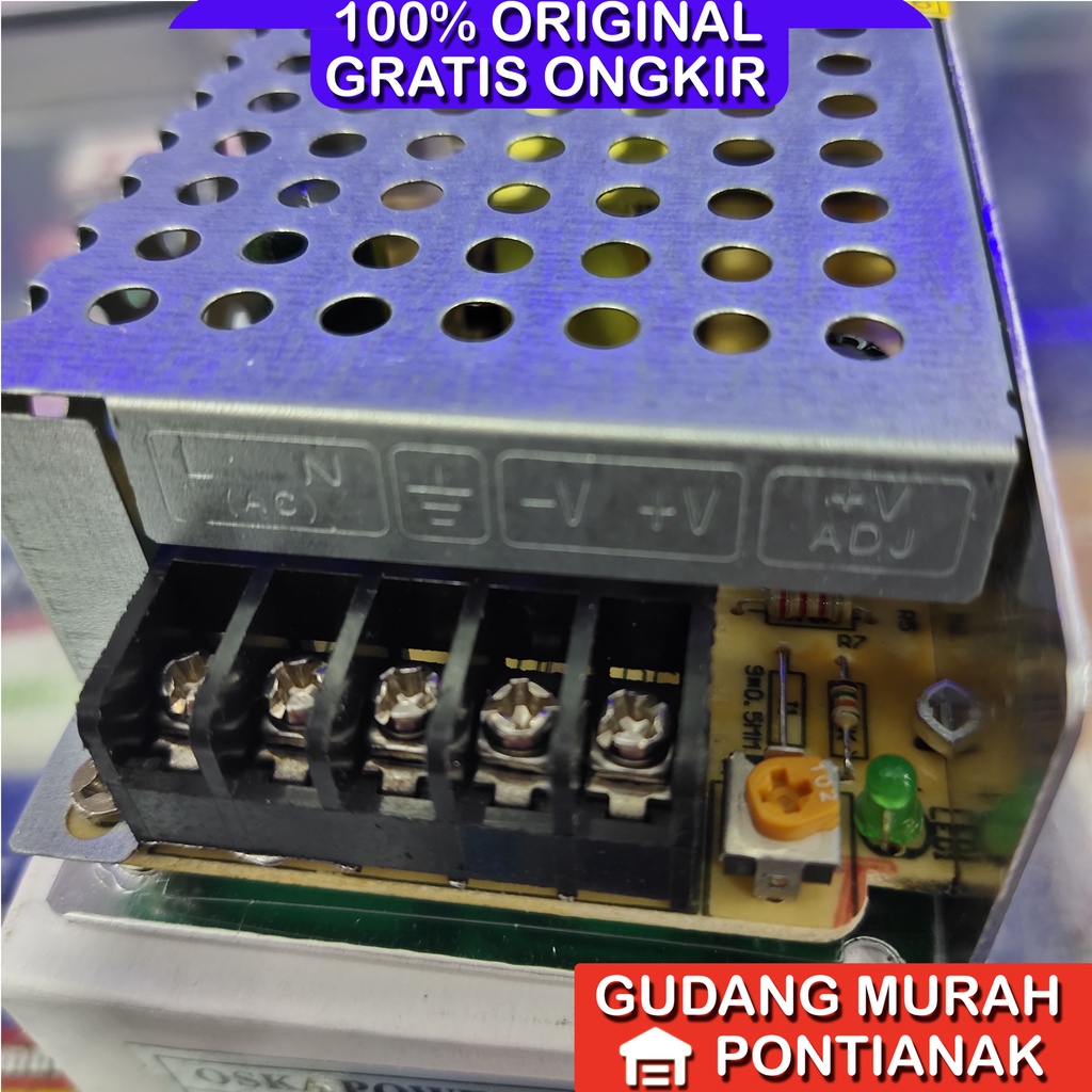 Adaptor 12V 3A power supply KLOP cocok untuk LEd strip CCTV dan elektronik 12V lainnya