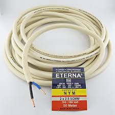 ETERNA Kabel NYM 2x2.5 300/500 Volt - Meteran - SNI