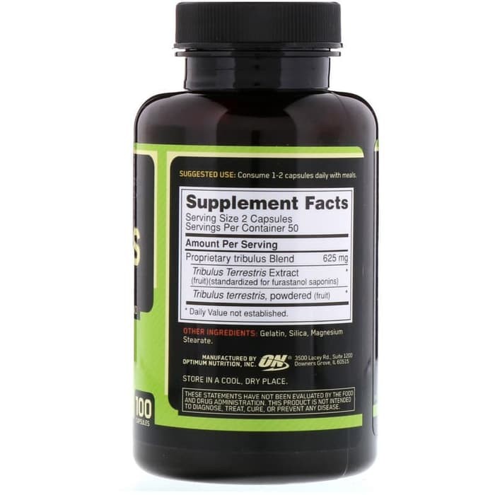 

Optimum Nutrition Tribulus 625 mg 100 Cap, ON TRIBULUS Ori USA