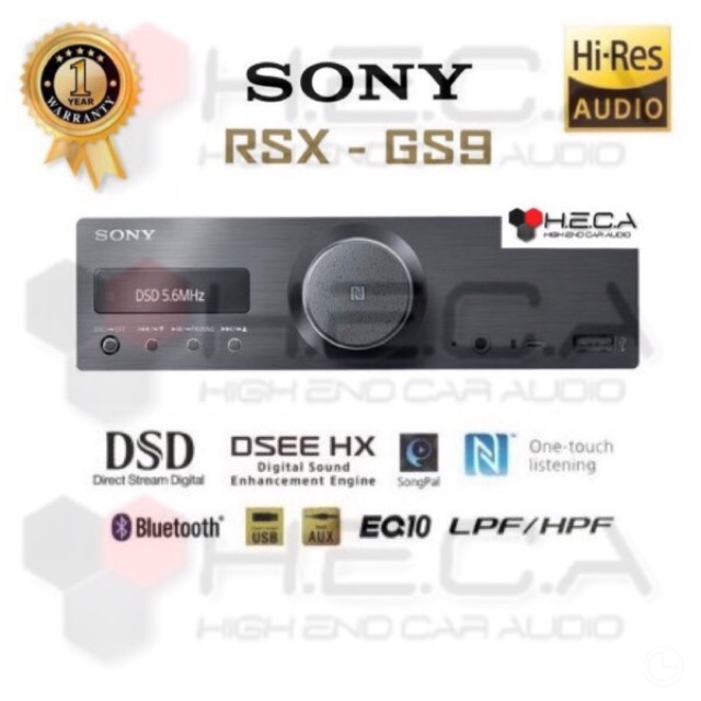SONY RSX-GS9 Hi-Res Single Din Head Unit Tape Audio Mobil ORIGINAL Best Quality