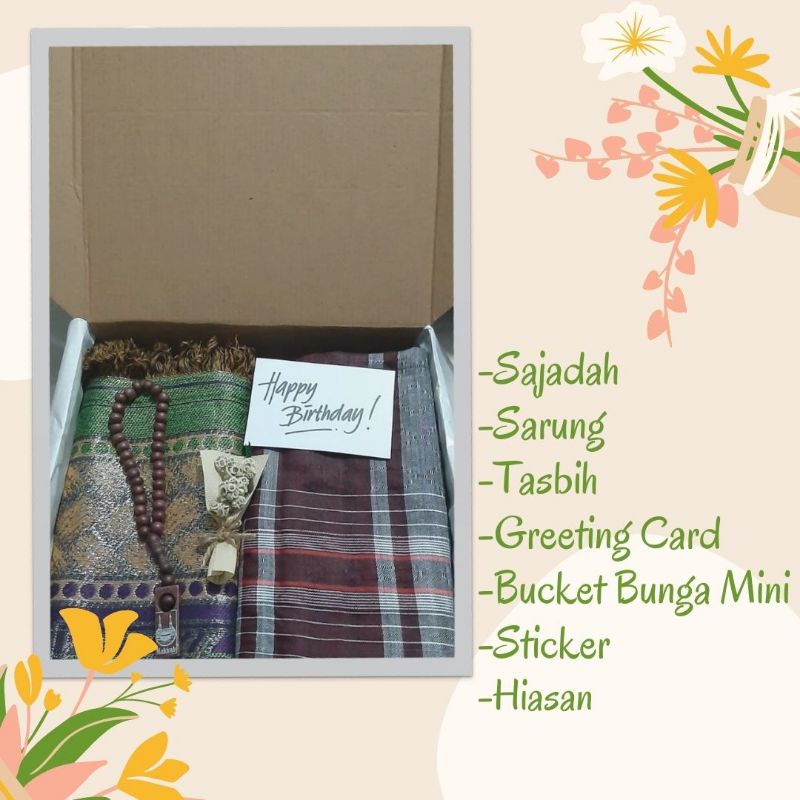 

HAMPERS - GIFT BOX - KADO - HADIAH - COWOK - PERALTAN SHOLAT