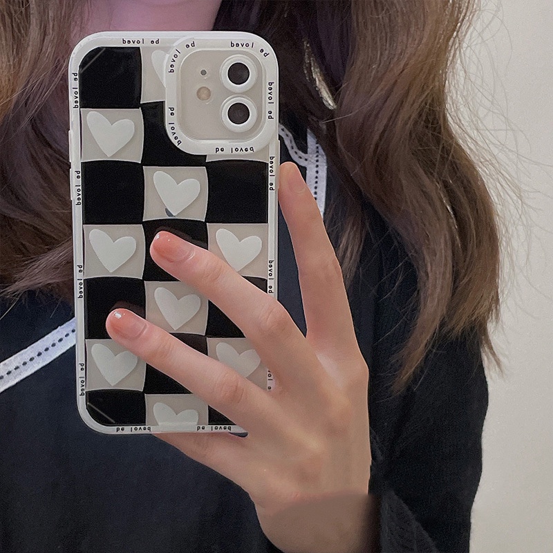 Soft case Silikon TPU Motif Hati Untuk iphone 13 12 11 Pro Max XS XR 8plus 12pro12pro Max 7 8 Plus X XS XR XSMAX