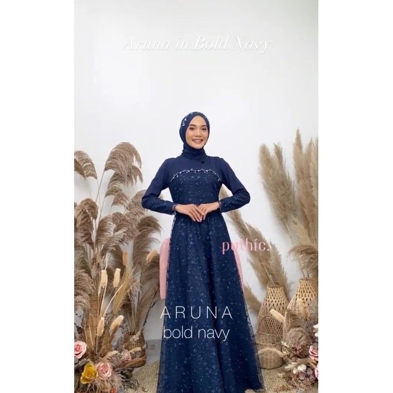 ARUNA DRESS _ GAUN KONDANGAN - GAUN LAMARAN - GAUN MUSLIMAH - GAUN MUSLIMAH BUSUI - GAUN PESTA MUSLIMAH - Grt