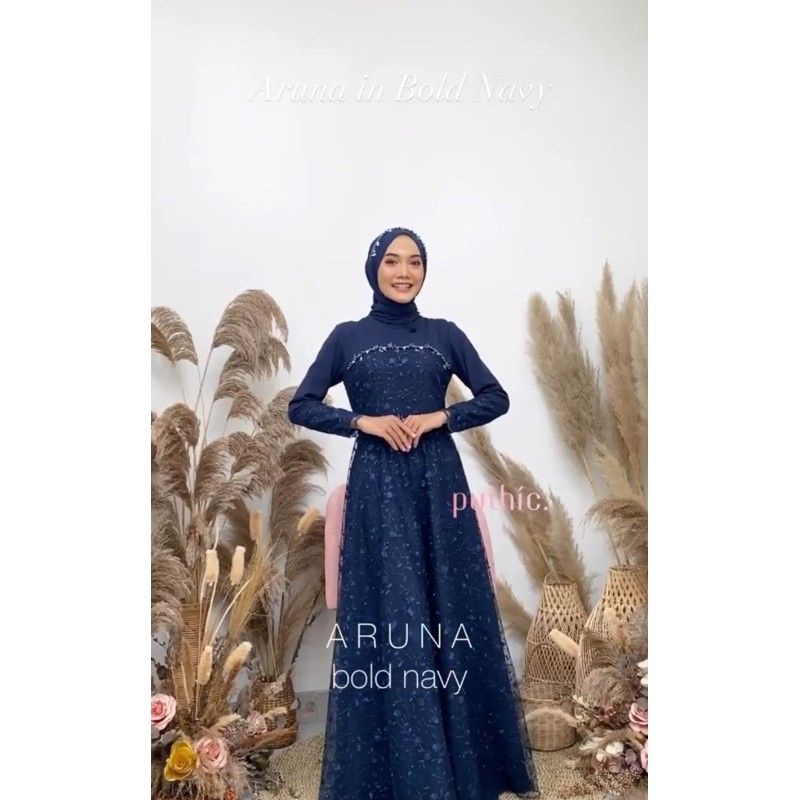 ARUNA DRESS _ GAUN KONDANGAN - GAUN LAMARAN - GAUN MUSLIMAH - GAUN MUSLIMAH BUSUI - GAUN PESTA MUSLIMAH - Grt