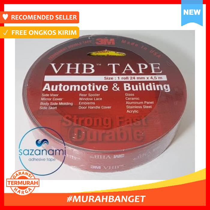 

Double Tape Busa 3M Vhb 24Mm X 4.5M Foam Tape - Pengikat & Perekat - Selotip & Double Tape