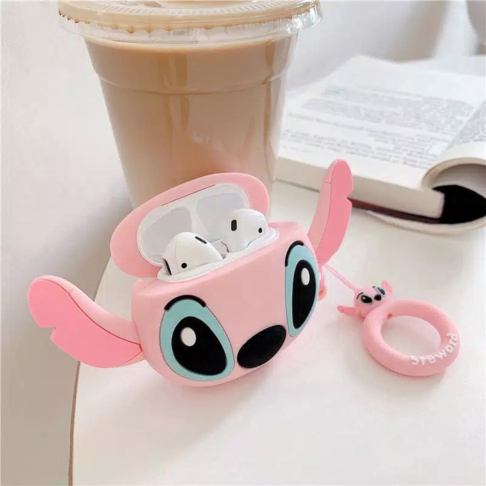 Case 3D Airpods Stitch Untuk Inpods12 Airpods Gen 1 2 Casing Premium Grosir