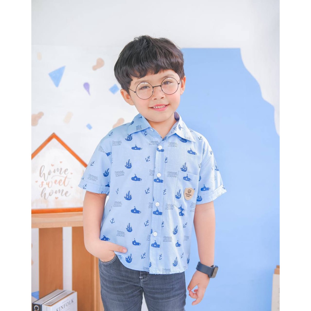 Kemeja Poplin Baby Leo by Mother Kids