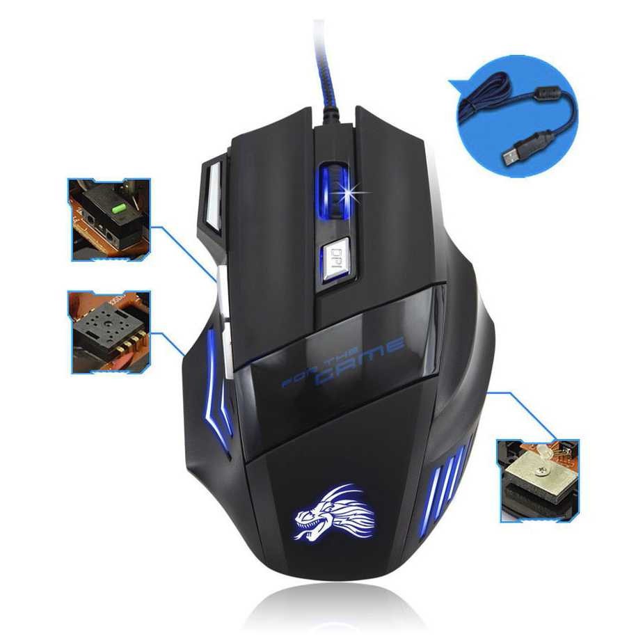 Gaming Mouse Wired LED Murah Mos Game Aksesoris Komputer Keren Mous Laptop Terbaru