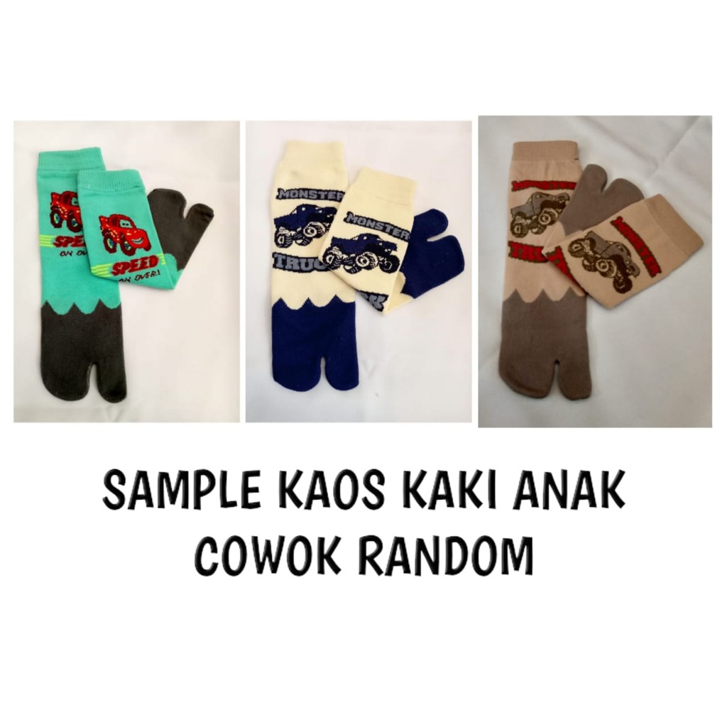 [HUSNA HIJAB] Kaos Kaki Jempol Anak Karakter Random / Kaos Kaki Anak Motif Lucu