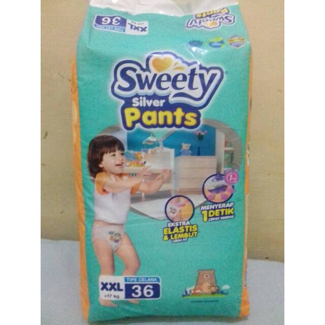 sweety silver pants xxl 36pcs