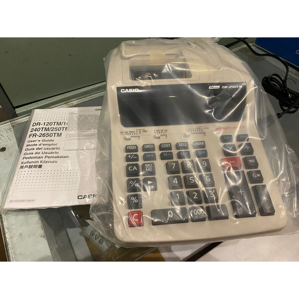 Jual CASIO DR 240 TM - PRINTING KALKULATOR CALCULATOR STRUK KERTAS 240 TM -  ORIGINAL Indonesia|Shopee Indonesia